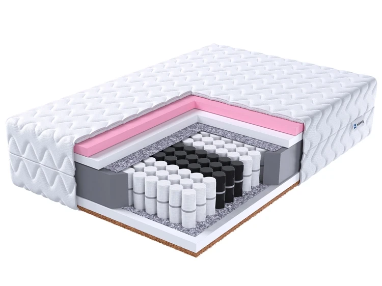 Materac sprężynowy pianka visco, kokos - Karsi 90x200