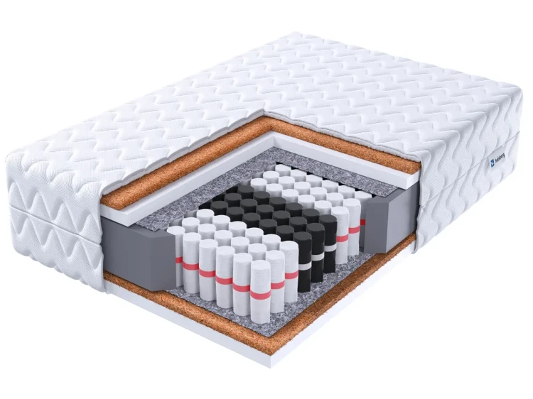 materac MAGNUS 90x200, 2x mata kokosowa,  H4 /H4